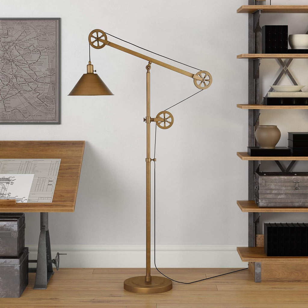 Aged Steel Floor Lamp C620905