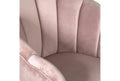 Pink Velvet Upholstered Arm Chair E433253