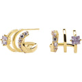 Gold Plated Silver Earrings E94189