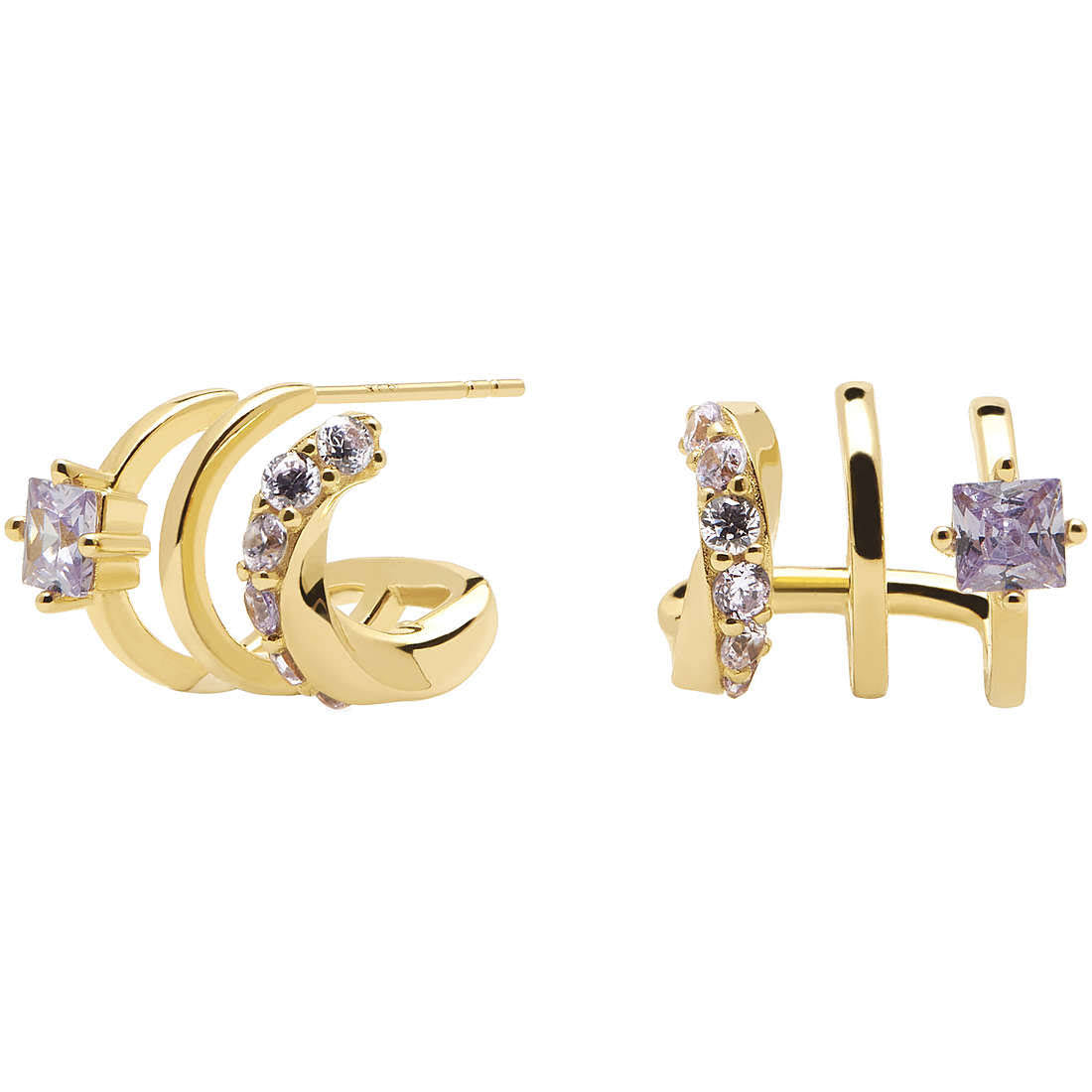 Gold Plated Silver Earrings E94189