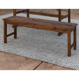 Dark Brown Acacia Bench R767