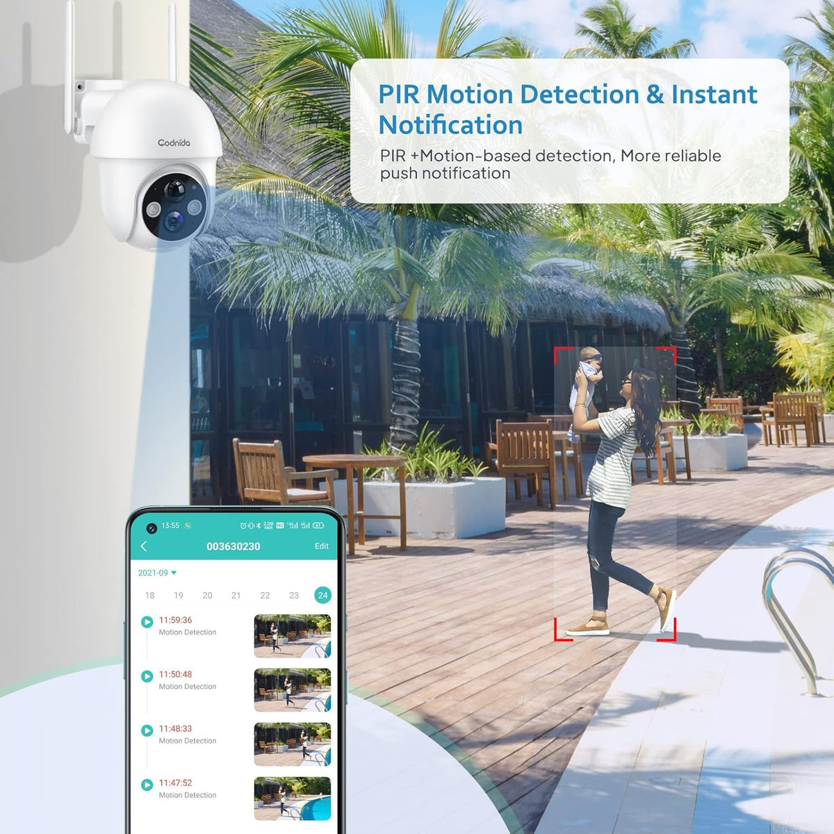 Wireless Outdoor Solar Security Camera with Night Vision R153