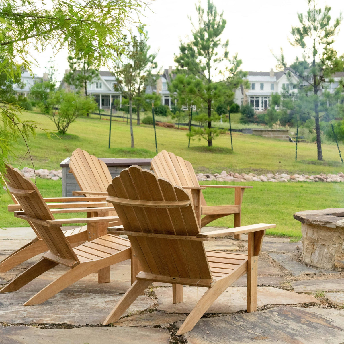 Teak Wood Patio Adirondack Chair K3484