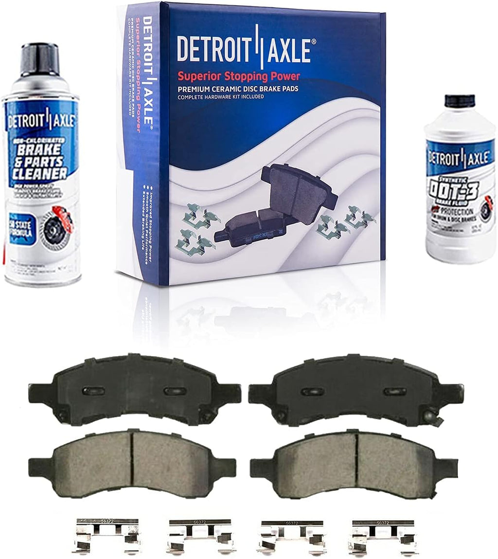 Front Rear Disc Rotors + Brake Pads 10pc Set K963371