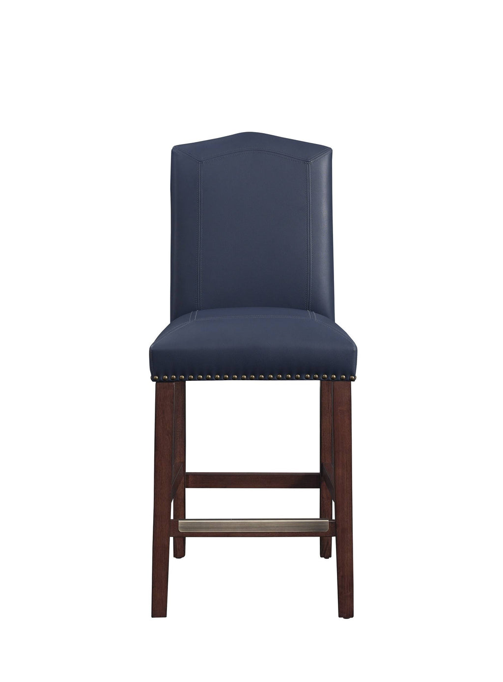 Navy Bonded Leather Counter Stool Z864