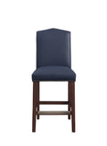 Navy Bonded Leather Counter Stool Z864