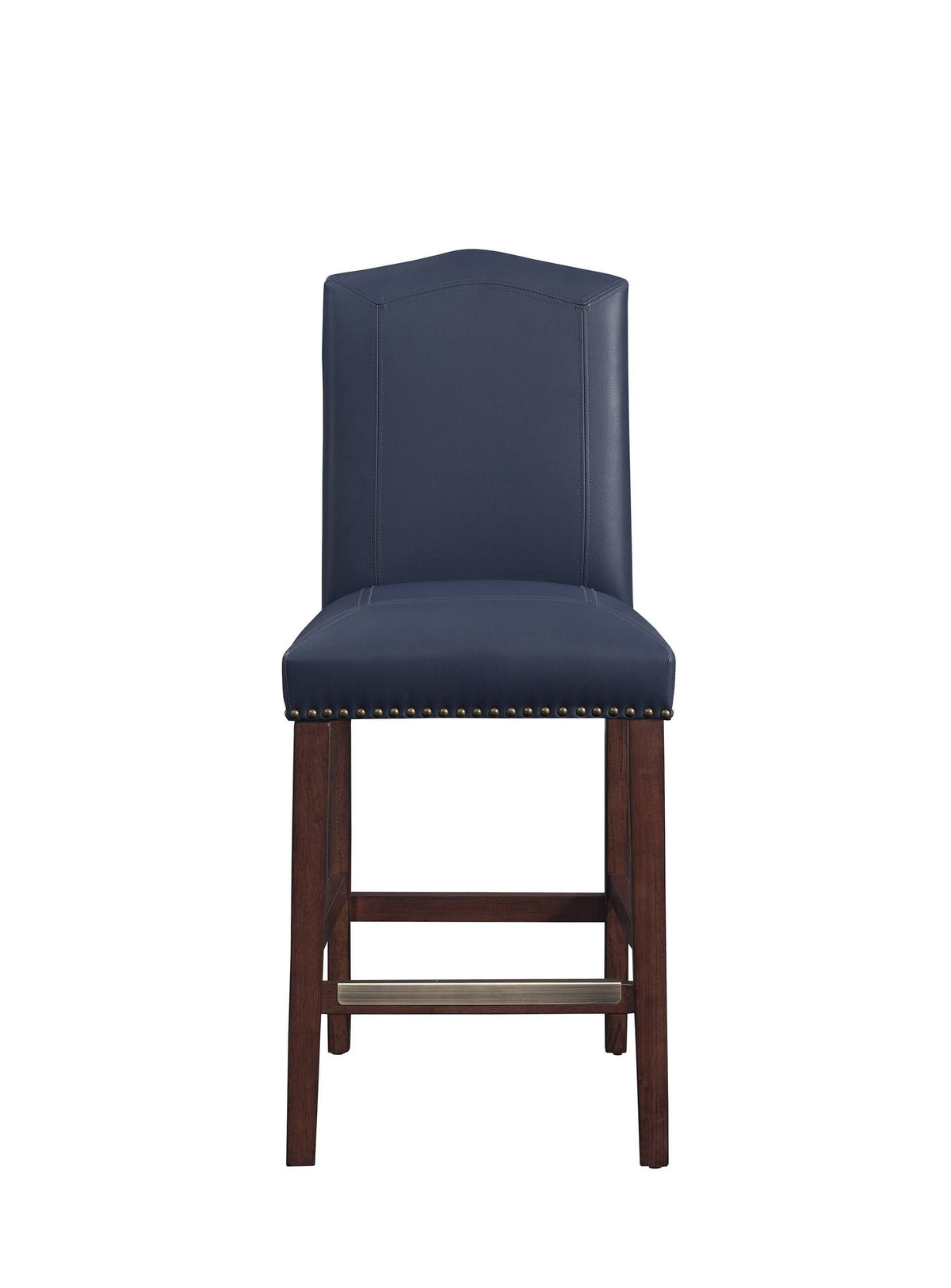 Navy Bonded Leather Counter Stool Z864