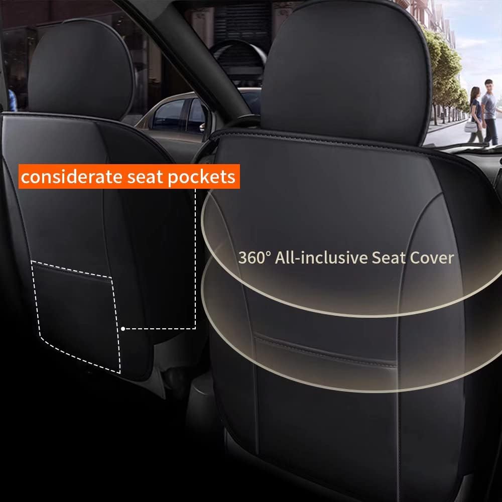 Faux Leather Car Seat Covers Full Set T163