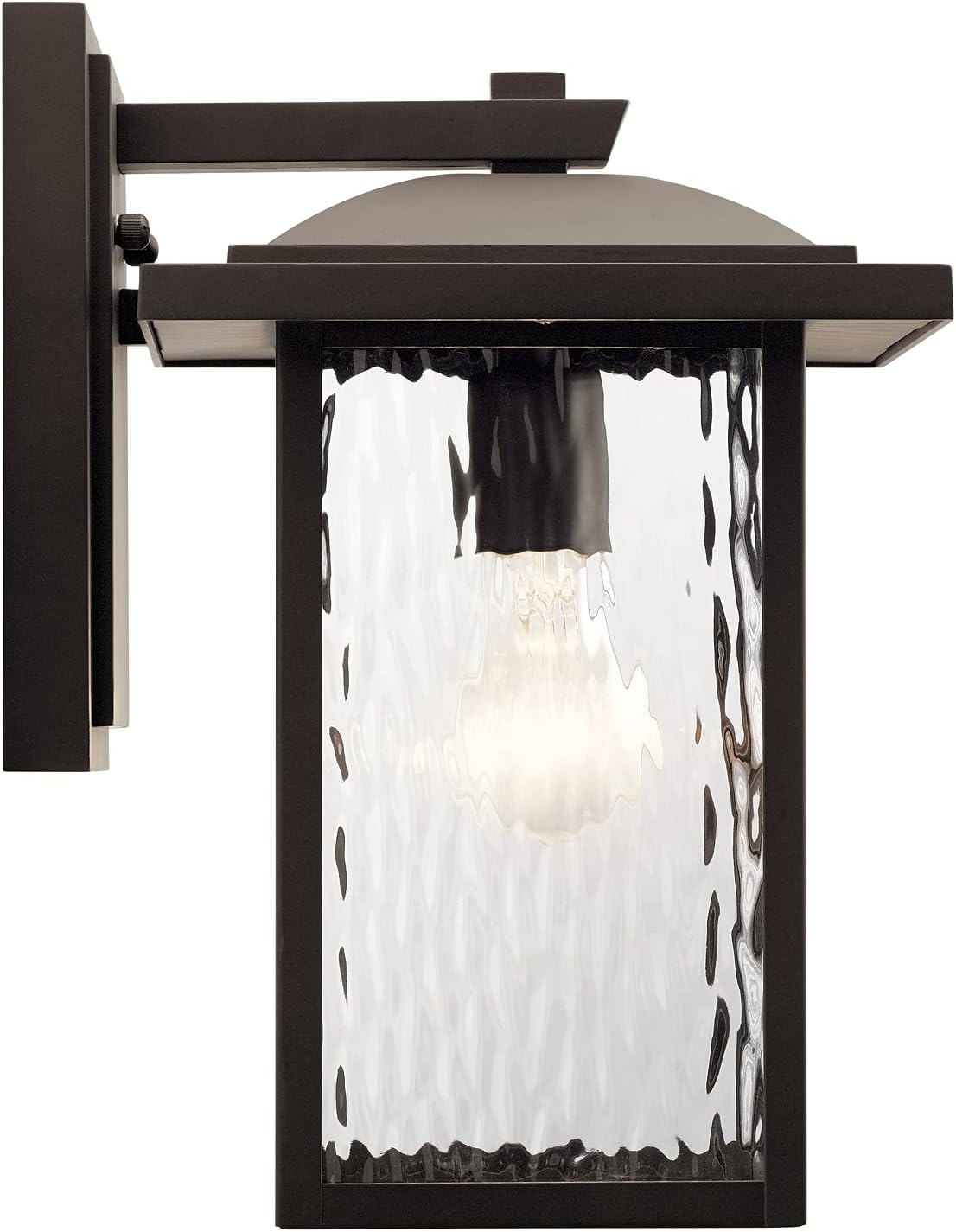 1 Light Outdoor Wall Light with Clear Water Glass E8574