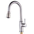 Single-Handle Pull-Down Sprayer Kitchen Faucet in Brushed Nickel G5959