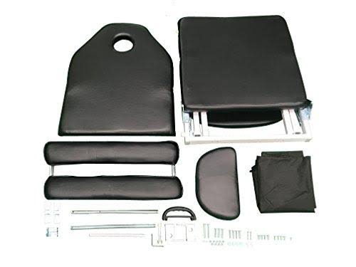 3 Fold Portable Tattoo Facial Bed Massage Table Chair Black Z778
