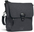 Water Resistant Charcoal Grey Herringbone 2 Way Changing Bag with Change Mat F9295