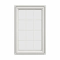 White Vinyl Right-Handed Casement Window with Colonial Grids N192677