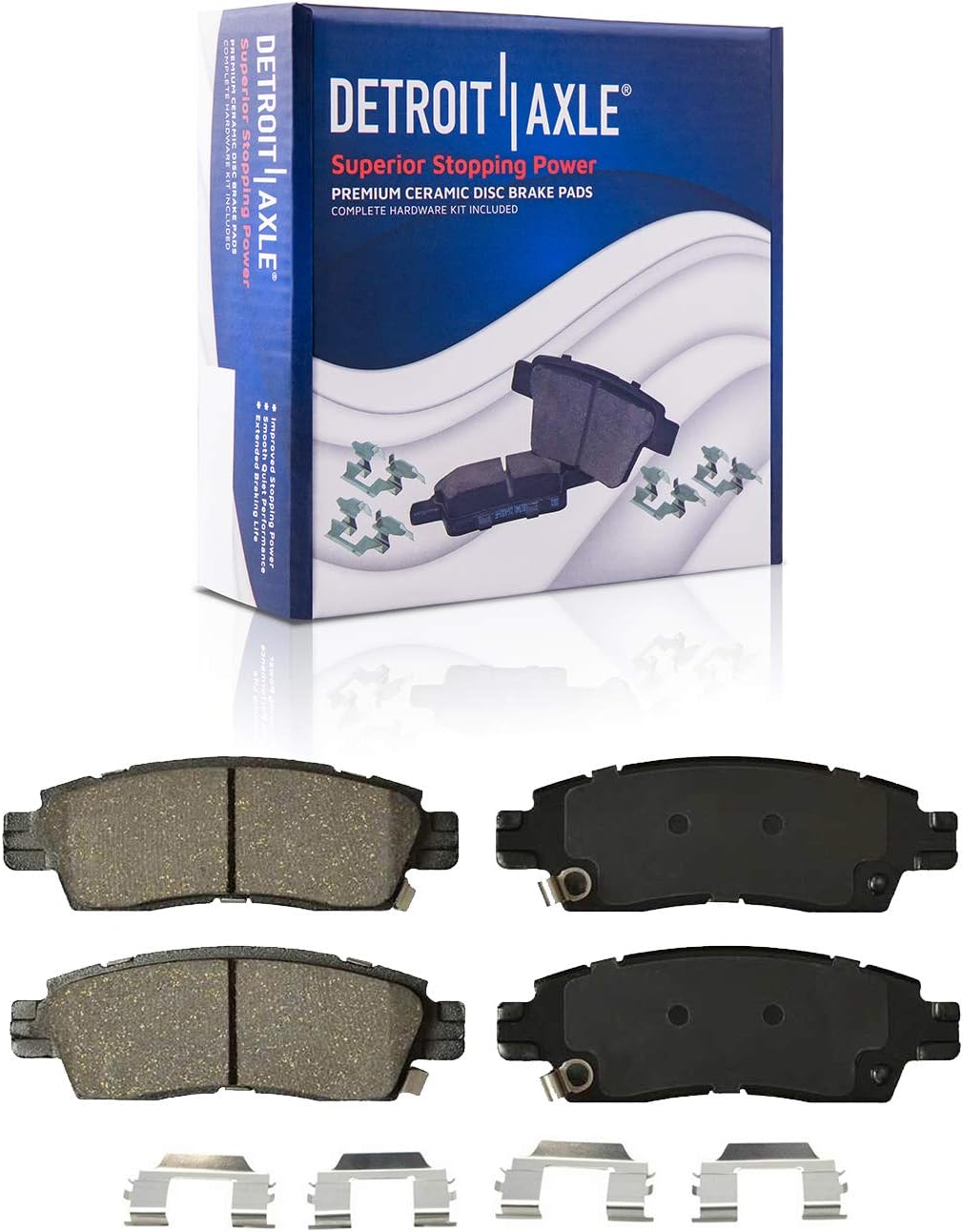 Front Rear Disc Rotors + Brake Pads 10pc Set K963371