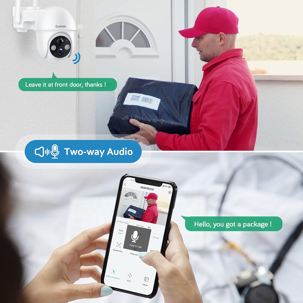 Wireless Outdoor Solar Security Camera with Night Vision R153