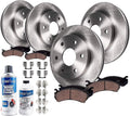 Front Rear Disc Rotors + Brake Pads 10pc Set K963371