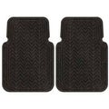 Charcoal Chevron Pattern Car Mats Set of 2 Y8921
