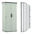 Vertical Storage Shed with Metal Wire Shelf Rack N984074