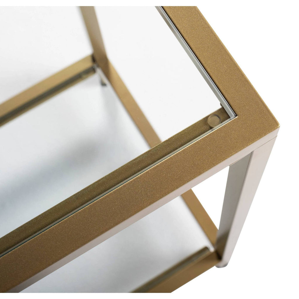 47x22 Gold Glass Console Table X47244