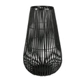 Black Tear Drop Shaped Metal Frame Lantern F5198