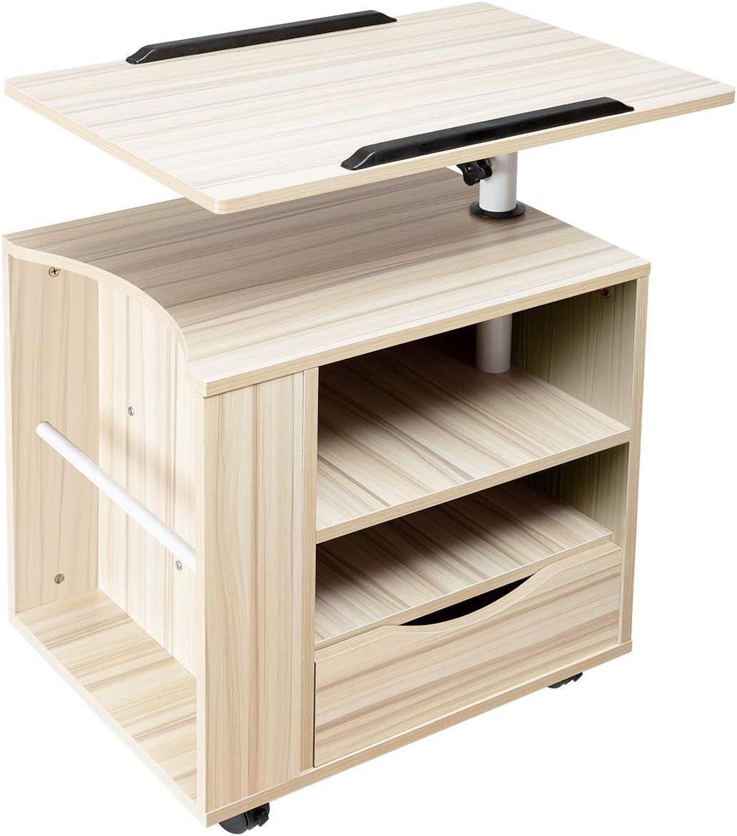 Black Wooden Nightstand with Drawers U7125