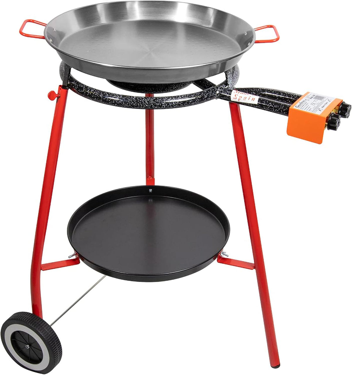 16 Inch Carbon Steel Paella Pan Set with Burner Q42020