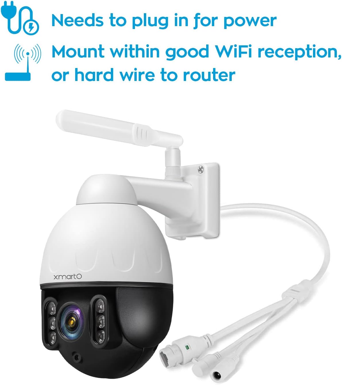 5MP 40x Zoom Auto-Track Rotation Wireless Security Camera I8444