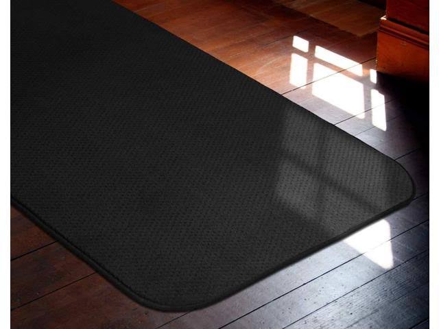 Skid-Resistant Carpet Runner Black 24 ft. x 27 in. C7140