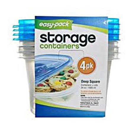 34 Ounce 4pk Food Storage Containers with Lids Z83731
