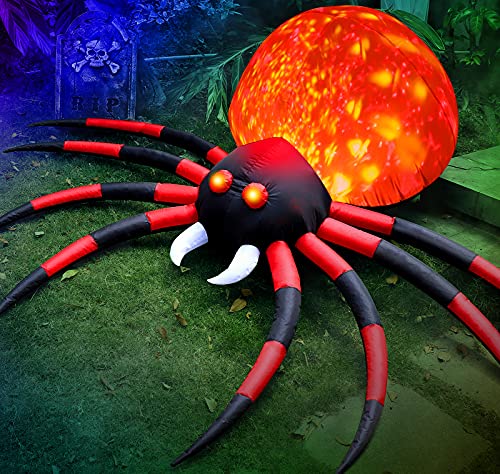 8 FT Halloween Inflatable Spider with LED E4190