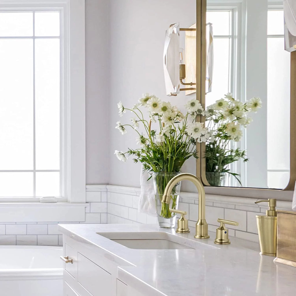 Widespread 3 Hole 2 Handles Bathroom Faucet U70206