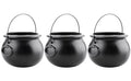 12 Pc Black Plastic Cauldron Candy Bowl F865839