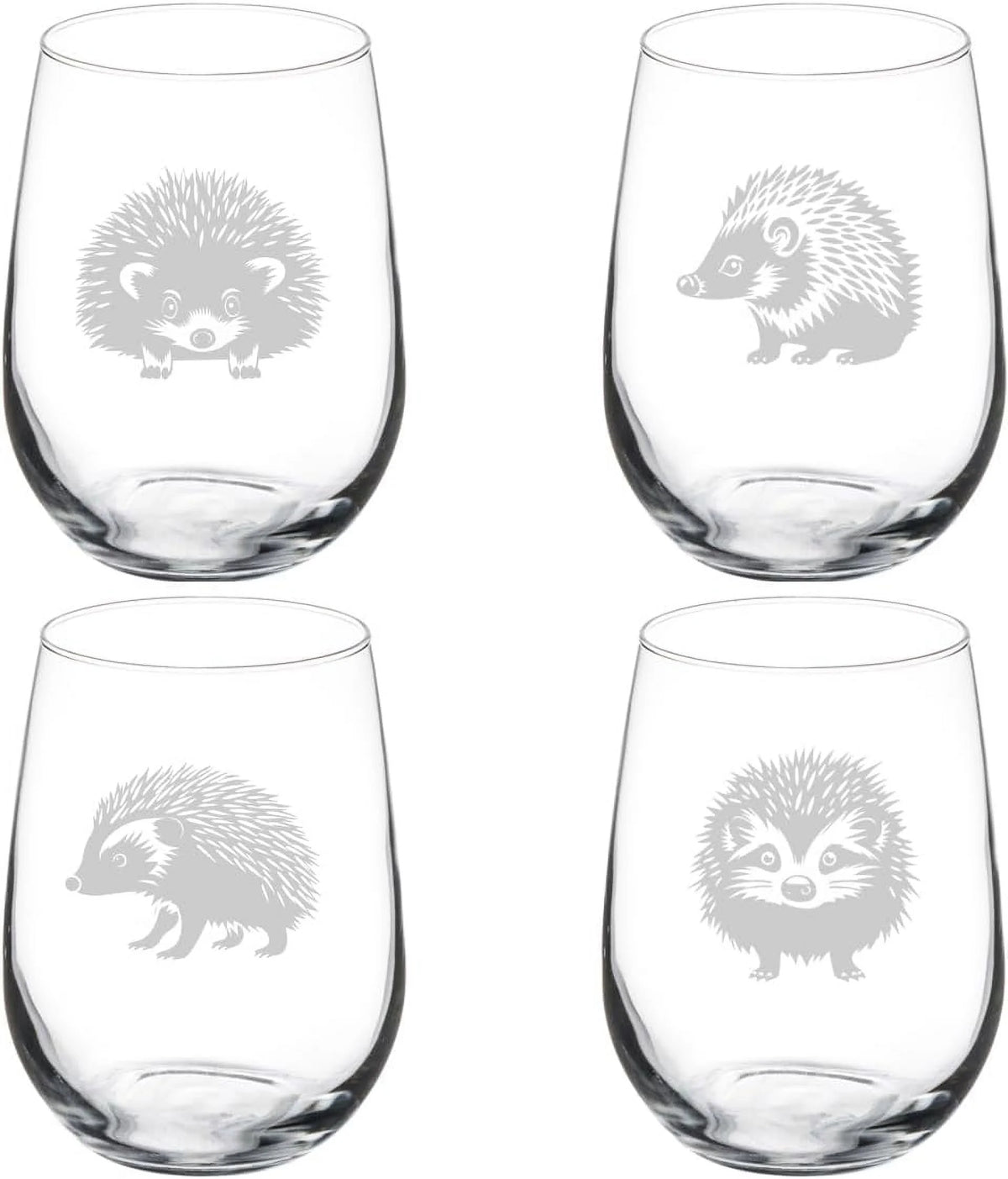 Set Of 4 Stemless Wine Glass S50382