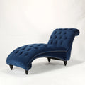 Blue Velvet Chaise Lounge D1243