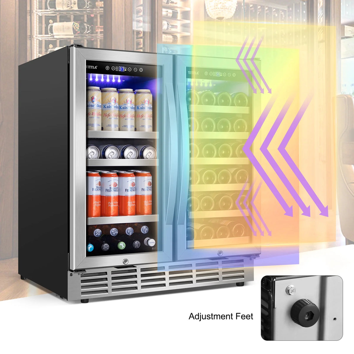 30 Inch Dual Zone Wine and Beverage Refrigerator S2330