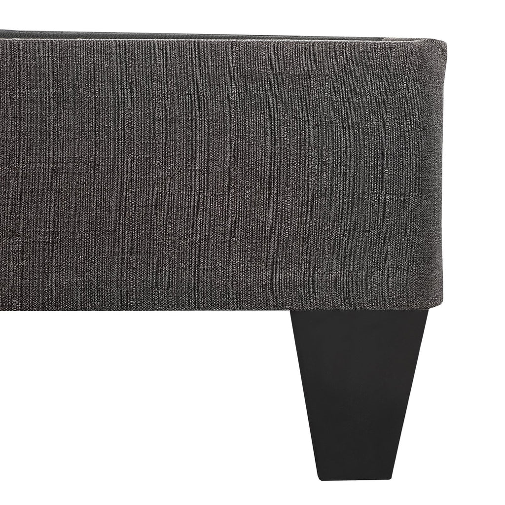 King Wood and Fabric Platform Bed Frame X861974