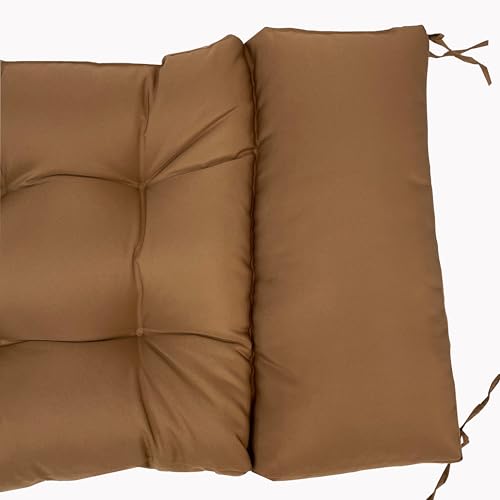 Water Resistant High Back Chair Cushion with Ties V402792