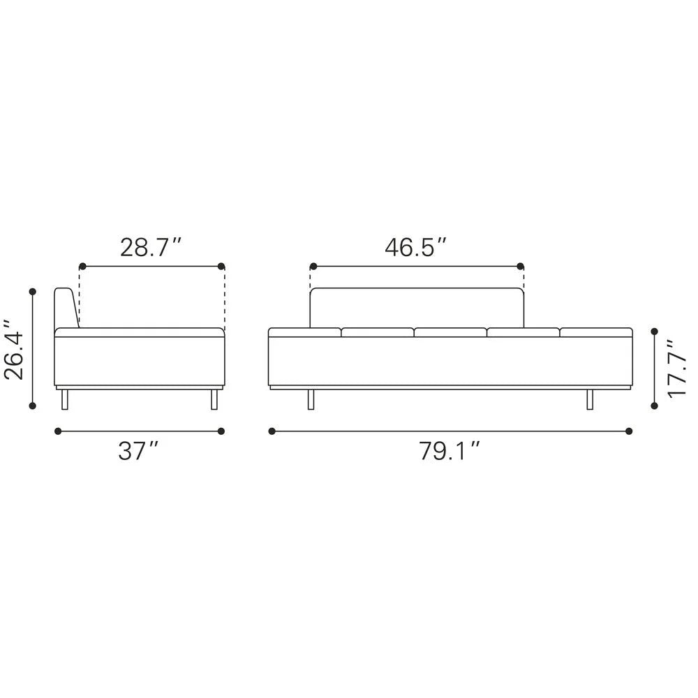Brown Modern Sofa I98312