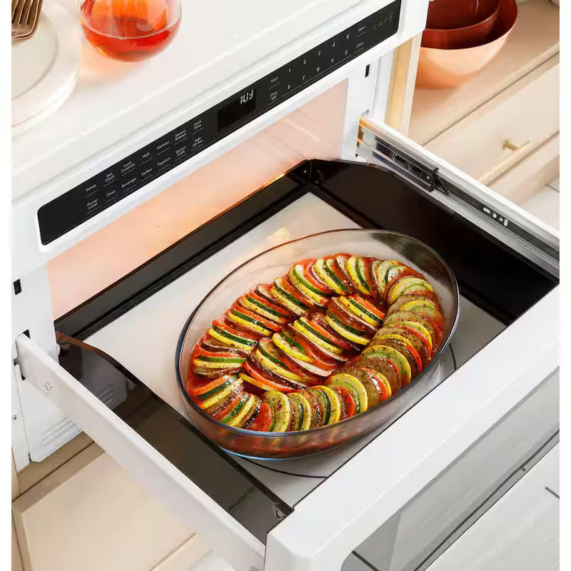Built-In Microwave Drawer in Matte Black with Sensor Cooking D433412