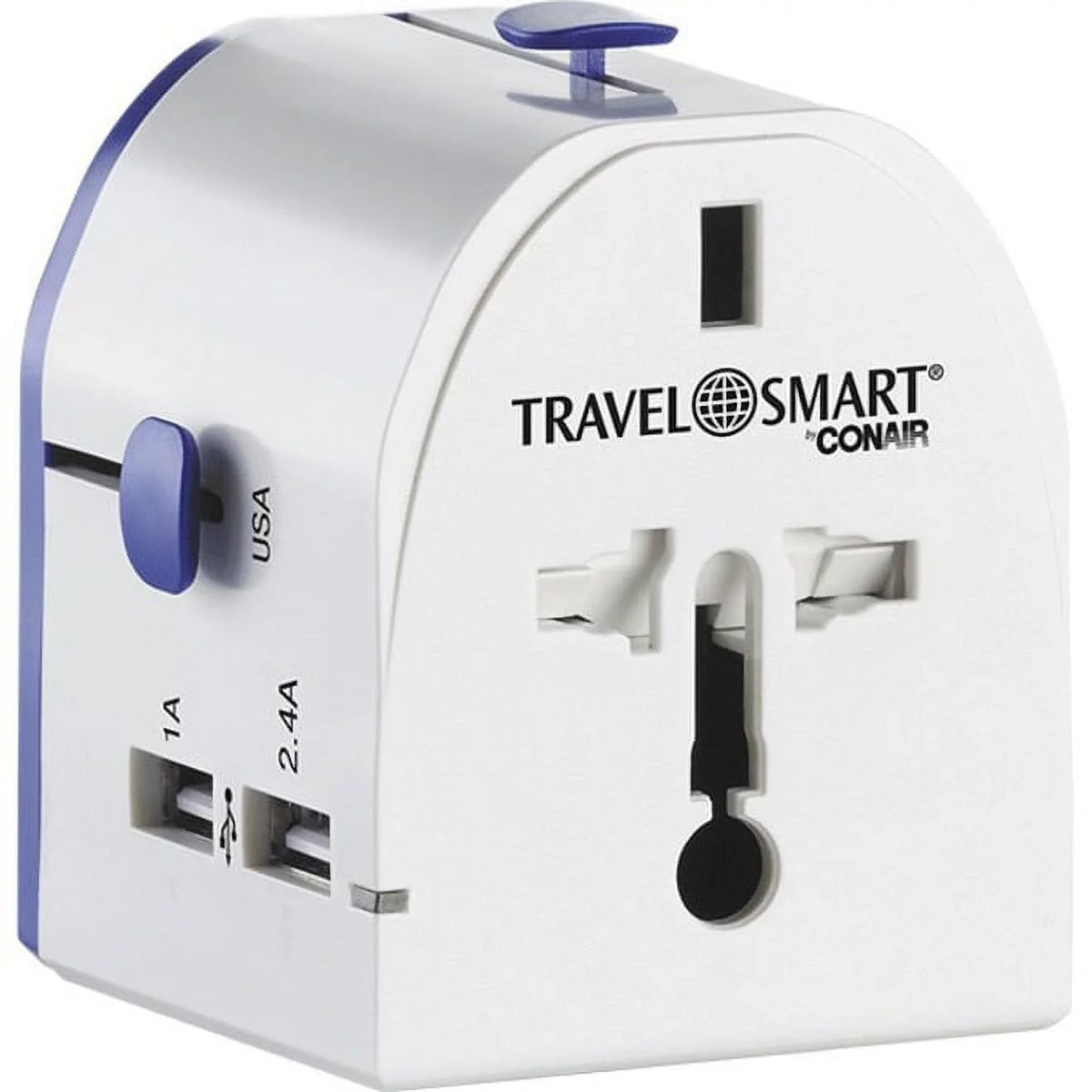 International Adapter with 2 USB Ports C326