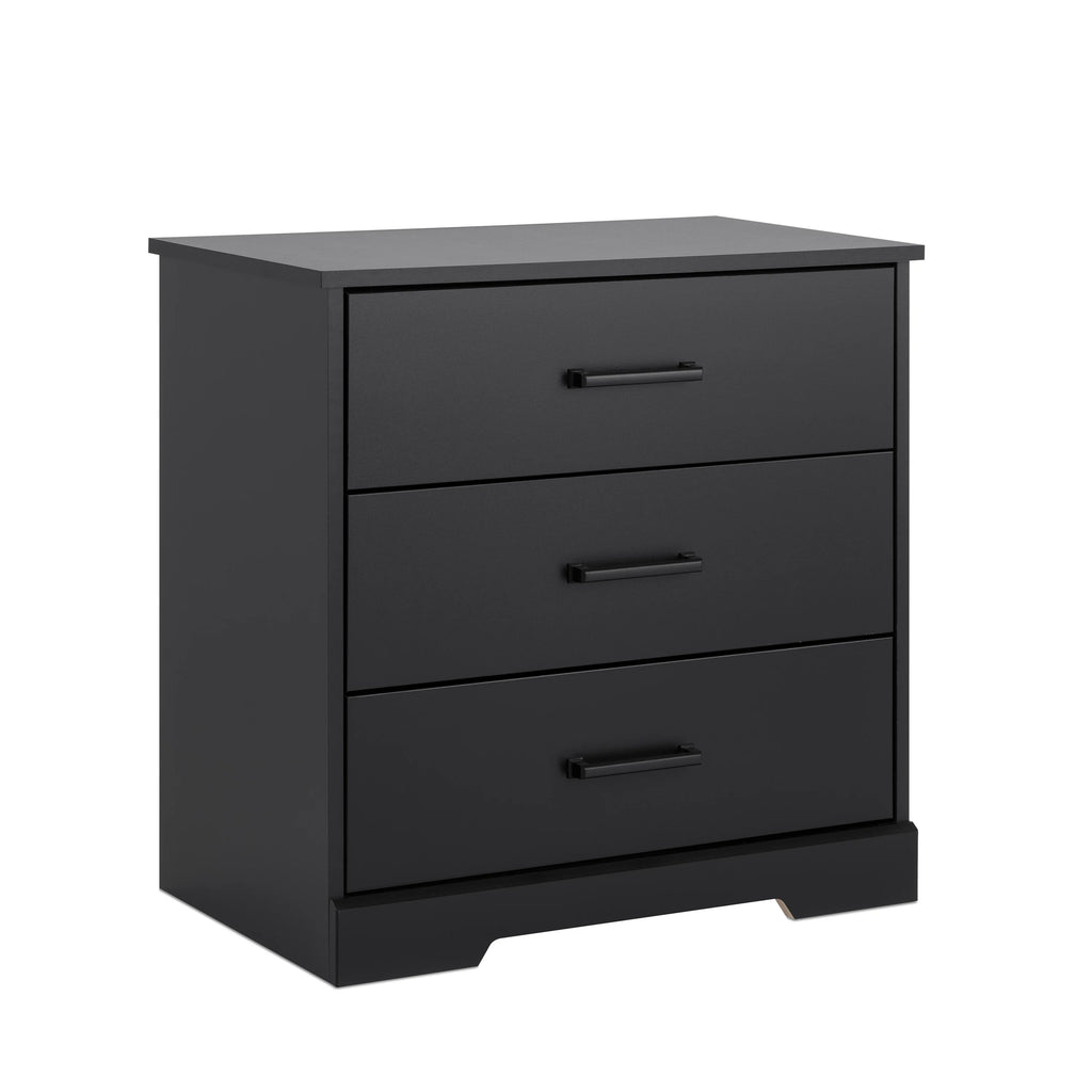 Black 3 Drawer Nightstand Bedside Table M46711