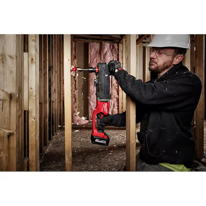 7/16 in. Cordless Right Angle Drill with Hole Saw Kit P414804