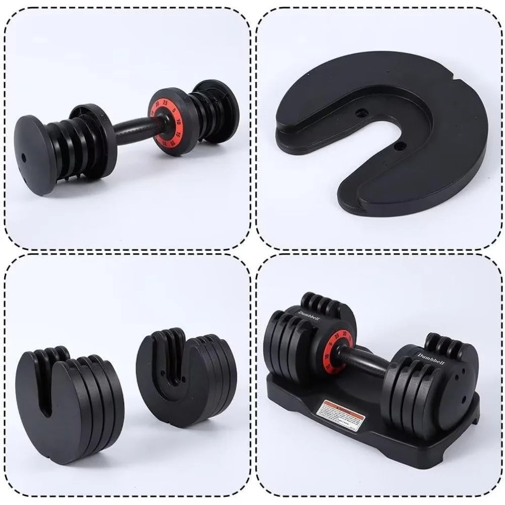 Adjustable Dumbbell Set with Anti-Slip Handle X171393