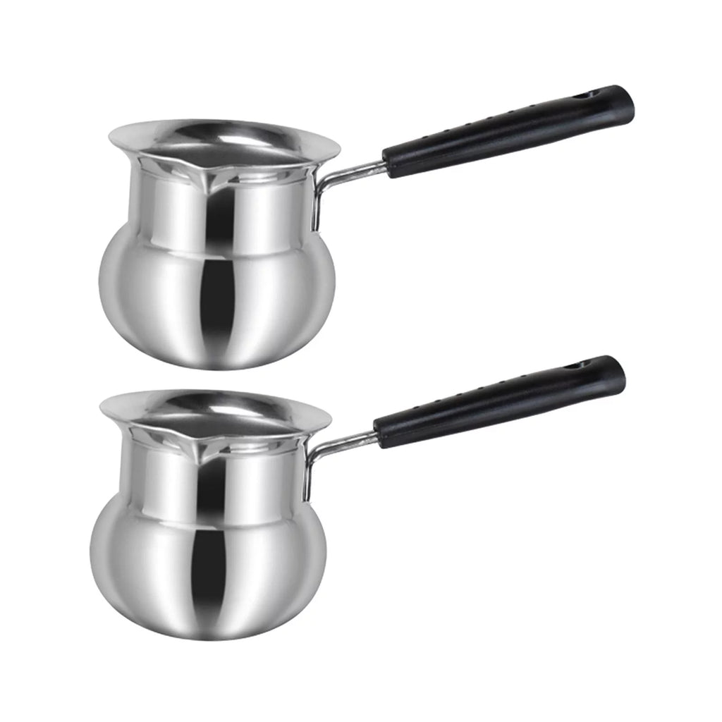 900ml Hammered Stainless Steel Turkish Coffee Pot with Handle P42762