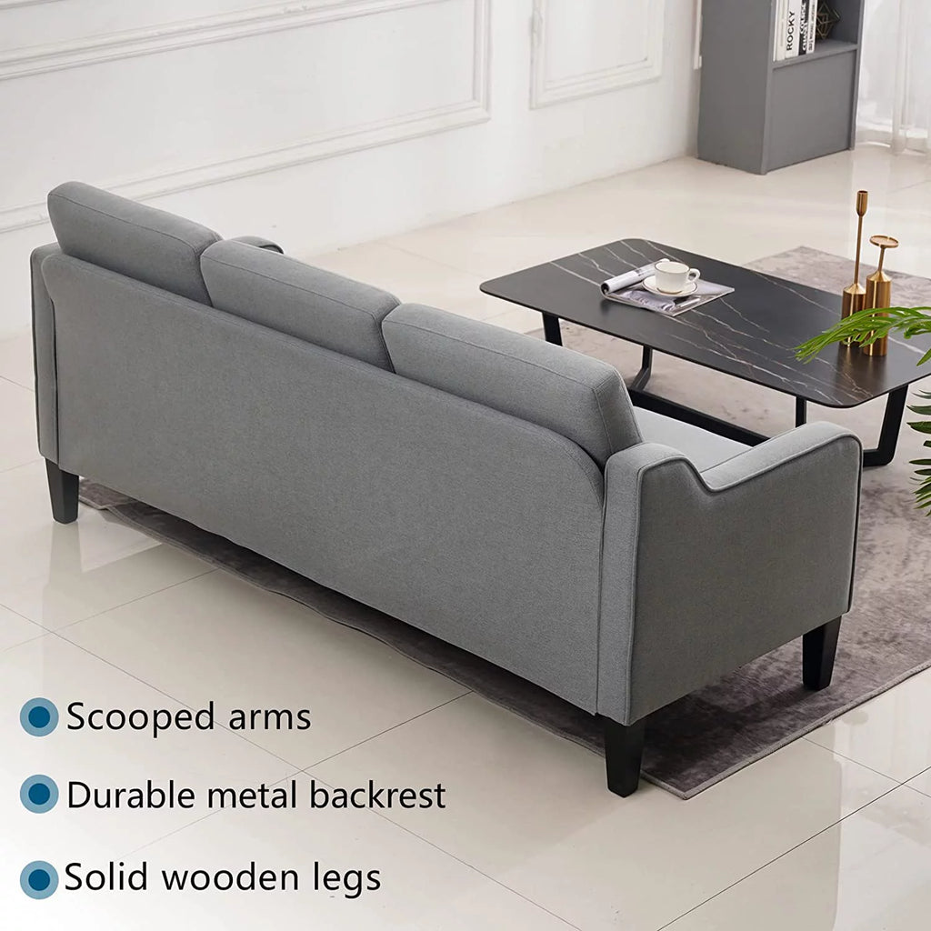 71" Mid-Century Modern 3 Seater Sofa L914114
