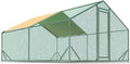 Large Metal Chicken Coop Run with Waterproof Cover L4176