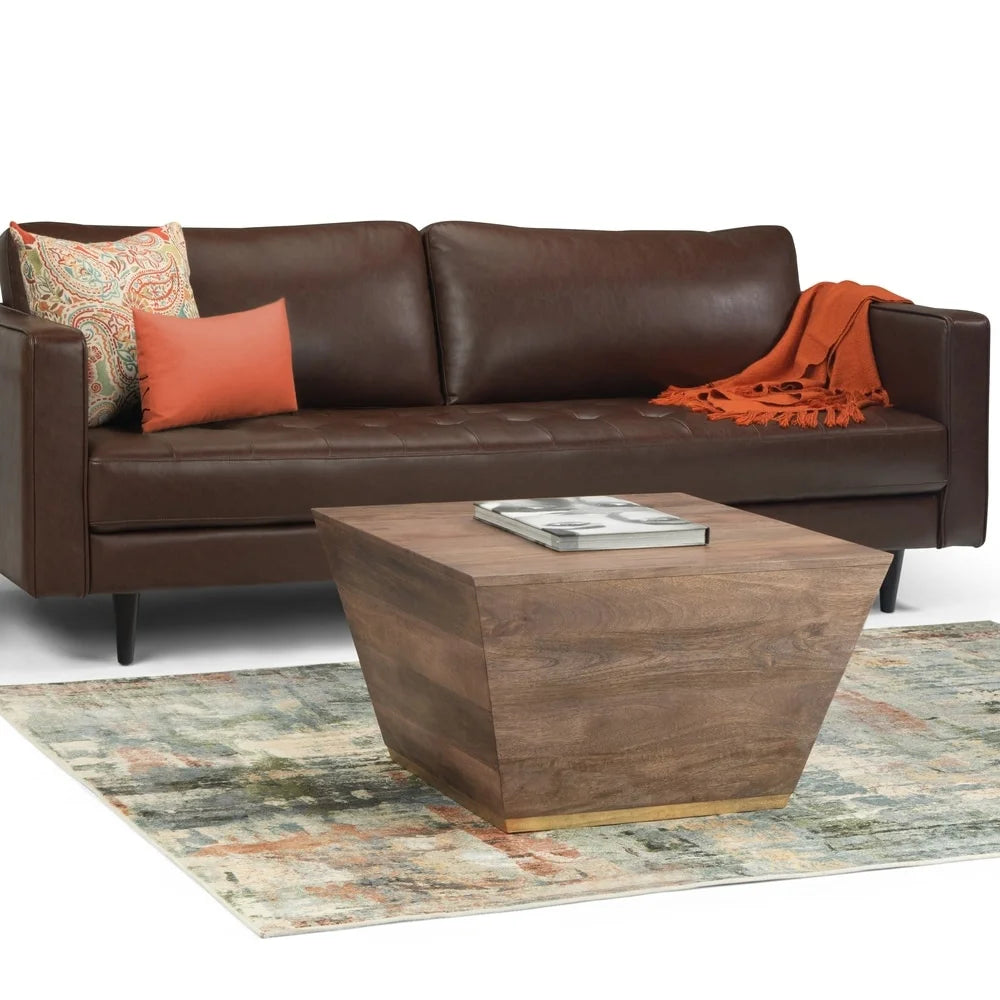 Solid Mango Wood Square Coffee Table V84562