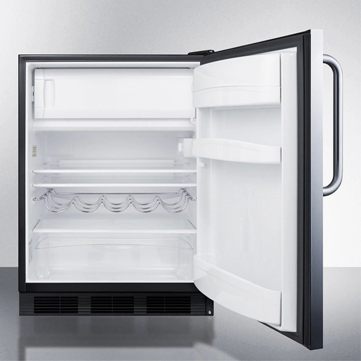 Undercounter Refrigerator-Freezer with Stainless Steel Door Y3515