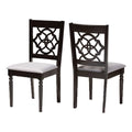 Dark Brown Oak Wood Dining Chair Set of 2 H978839