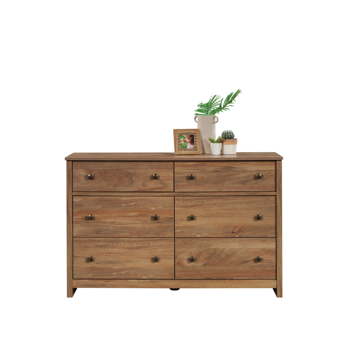White 6 Drawer Dresser Y90627